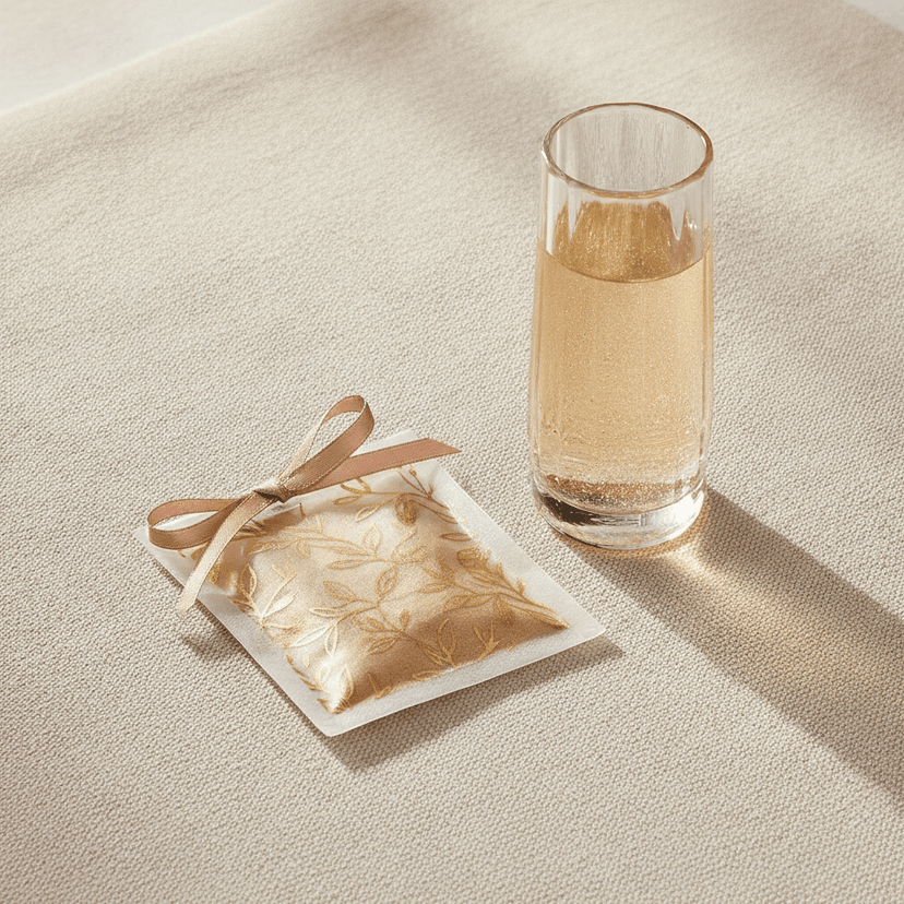 Colored water sachet
