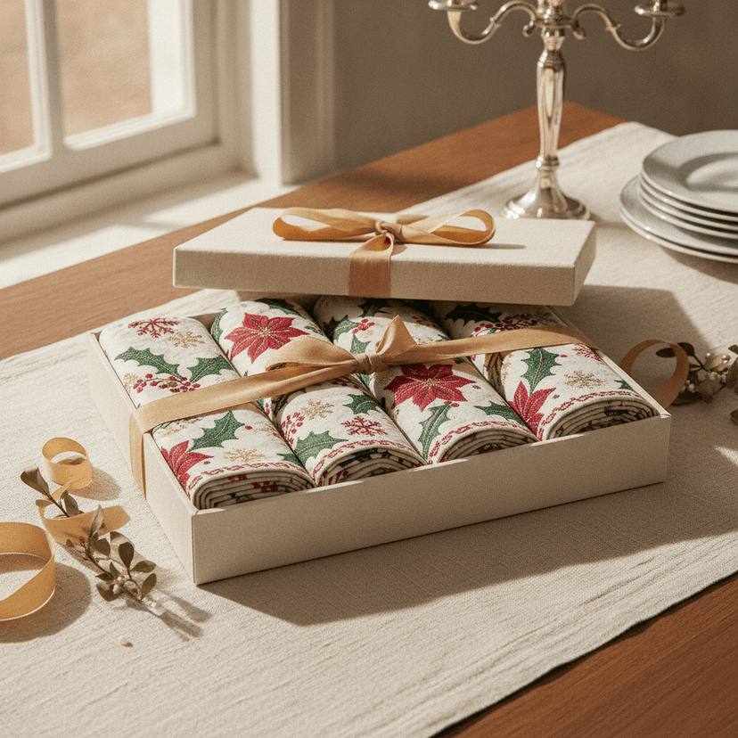 Set of 8 festive napkins