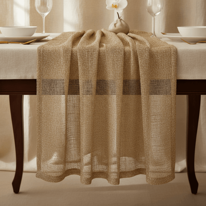 Gold table runner