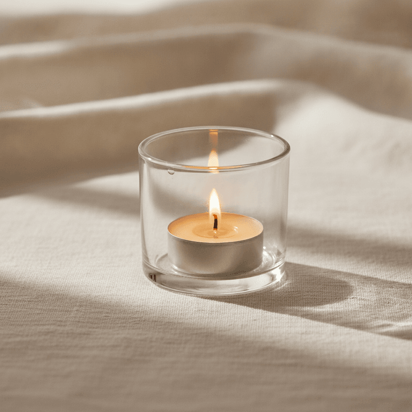 Glass votive holder